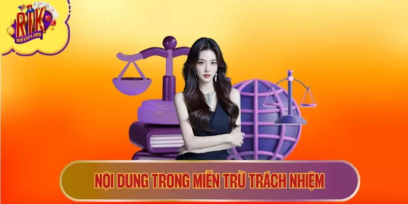 Nội dung trong miễn trừ trách nhiệm